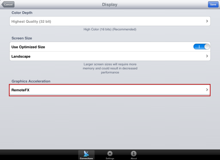 2X Client RDP iPad-iPhone-RemoteFX-3